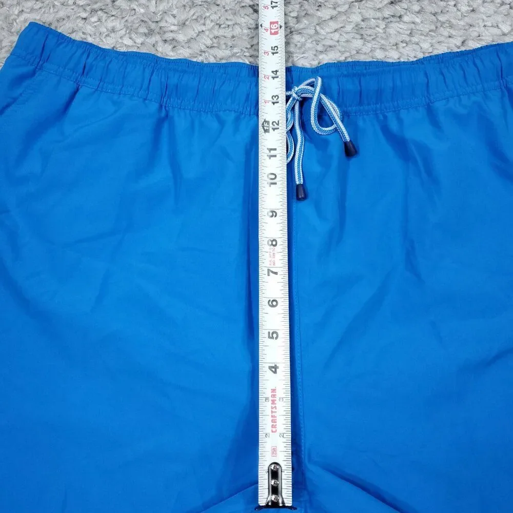 Peter Millar Men's Crown Magic Print Swim Trunks Royal Blue Size XXL